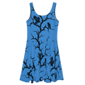 Blue Huginn and Muninn Skater Dress