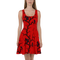Red Huginn and Muninn Skater Dress